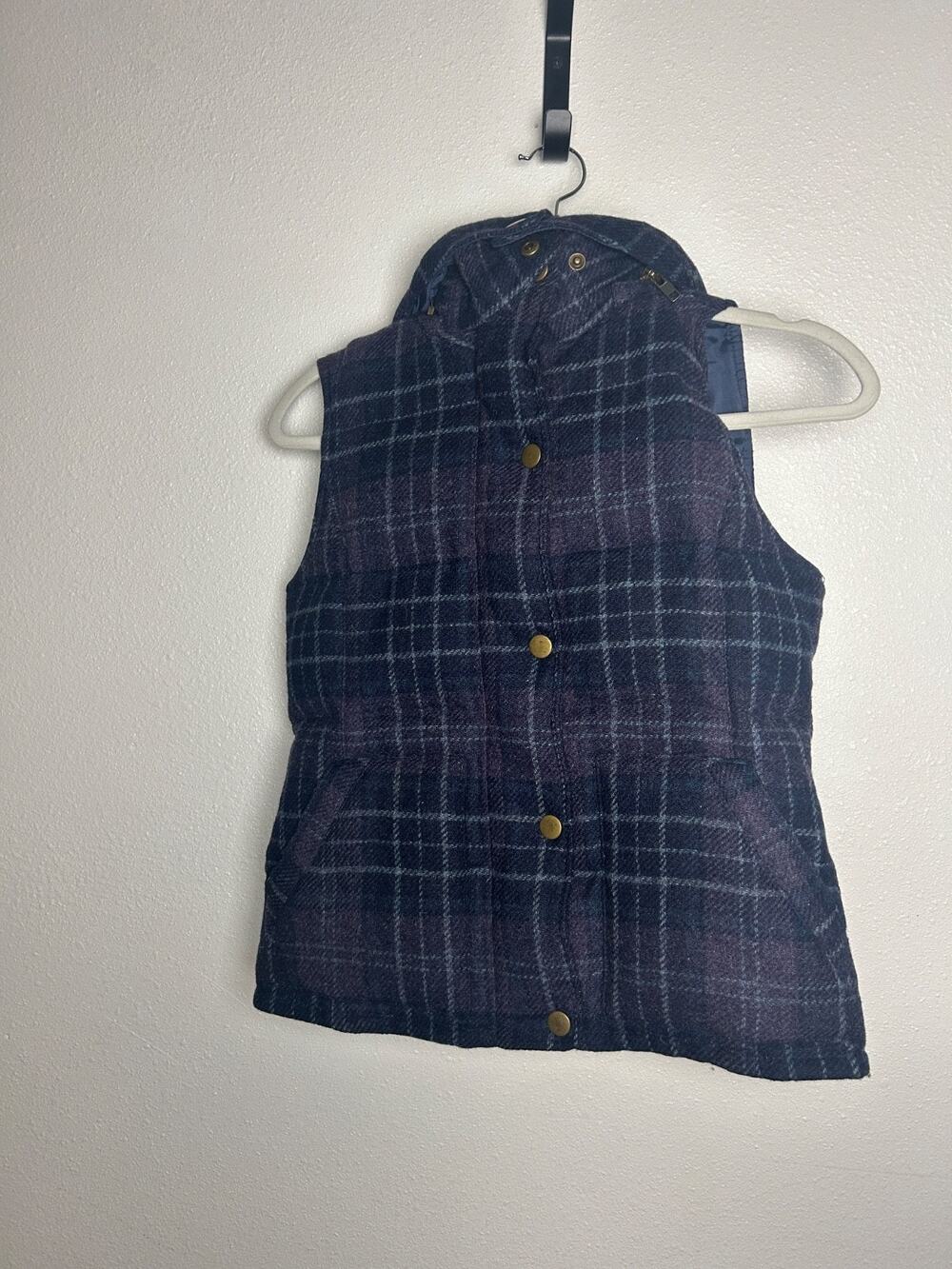 WEARMASTER OUTERWEAR FOR MADEWELL Wool Blend Herringbone Cargo Field Vest Small